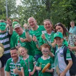 Limerick hurlers homecoming 2022 - supporters in green and white swept into the city and the TUS Gaelic Grounds to welcome the three-in-a-row All-Ireland hurling champions. Picture: Kris Luszczki/ilovelimerick