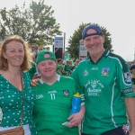 Limerick hurlers homecoming 2022 - supporters in green and white swept into the city and the TUS Gaelic Grounds to welcome the three-in-a-row All-Ireland hurling champions. Picture: Kris Luszczki/ilovelimerick