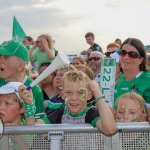 Limerick hurlers homecoming 2022 - supporters in green and white swept into the city and the TUS Gaelic Grounds to welcome the three-in-a-row All-Ireland hurling champions. Picture: Kris Luszczki/ilovelimerick