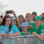 Limerick hurlers homecoming 2022 - supporters in green and white swept into the city and the TUS Gaelic Grounds to welcome the three-in-a-row All-Ireland hurling champions. Picture: Kris Luszczki/ilovelimerick