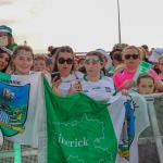 Limerick hurlers homecoming 2022 - supporters in green and white swept into the city and the TUS Gaelic Grounds to welcome the three-in-a-row All-Ireland hurling champions. Picture: Kris Luszczki/ilovelimerick