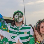 Limerick hurlers homecoming 2022 - supporters in green and white swept into the city and the TUS Gaelic Grounds to welcome the three-in-a-row All-Ireland hurling champions. Picture: Kris Luszczki/ilovelimerick