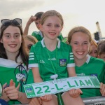 Limerick hurlers homecoming 2022 - supporters in green and white swept into the city and the TUS Gaelic Grounds to welcome the three-in-a-row All-Ireland hurling champions. Picture: Kris Luszczki/ilovelimerick