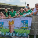 Limerick hurlers homecoming 2022 - supporters in green and white swept into the city and the TUS Gaelic Grounds to welcome the three-in-a-row All-Ireland hurling champions. Picture: Kris Luszczki/ilovelimerick