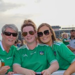 Limerick hurlers homecoming 2022 - supporters in green and white swept into the city and the TUS Gaelic Grounds to welcome the three-in-a-row All-Ireland hurling champions. Picture: Kris Luszczki/ilovelimerick