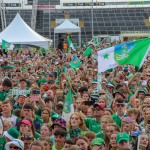 Limerick hurlers homecoming 2022 - supporters in green and white swept into the city and the TUS Gaelic Grounds to welcome the three-in-a-row All-Ireland hurling champions. Picture: Kris Luszczki/ilovelimerick