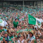 Limerick hurlers homecoming 2022 - supporters in green and white swept into the city and the TUS Gaelic Grounds to welcome the three-in-a-row All-Ireland hurling champions. Picture: Kris Luszczki/ilovelimerick