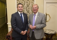 For the second year running, the West Limerick village of Athea has been named the overall winner of the Limerick in Bloom competition. 44 other groups throughout County Limerick were honoured for their participation in the annual competition, now in it's seventh year, at an awards ceremony held at the Woodlands House Hotel in Adare, Co. Limerick. In attendance were Limerick senior hurling manager TJ Ryan, left, and Noel Earlie of the JP McManus Benevolent Fund. Picture credit: Diarmuid Greene/Fusionshooters