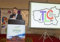 For the second year running, the West Limerick village of Athea has been named the overall winner of the Limerick in Bloom competition. 44 other groups throughout County Limerick were honoured for their participation in the annual competition, now in it's seventh year, at an awards ceremony held at the Woodlands House Hotel in Adare, Co. Limerick. Pictured is Limerick senior hurling manager TJ Ryan speaking about the Team Limerick Clean-Up (TLC) project. Picture credit: Diarmuid Greene/Fusionshooters