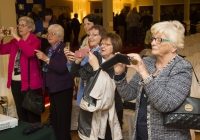 For the second year running, the West Limerick village of Athea has been named the overall winner of the Limerick in Bloom competition. 44 other groups throughout County Limerick were honoured for their participation in the annual competition, now in it's seventh year, at an awards ceremony held at the Woodlands House Hotel in Adare, Co. Limerick. Pictured are guests viewing and taking photographs of a slideshow featuring pictures of participants entries. Picture credit: Diarmuid Greene/Fusionshooters