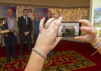 For the second year running, the West Limerick village of Athea has been named the overall winner of the Limerick in Bloom competition. 44 other groups throughout County Limerick were honoured for their participation in the annual competition, now in it's seventh year, at an awards ceremony held at the Woodlands House Hotel in Adare, Co. Limerick. Pictured are Athea representatives, from left to right, Henry Moran, Mike Aherne and Damien Aherne, along with Limerick hurling manager TJ Ryan. Picture credit: Diarmuid Greene/Fusionshooters