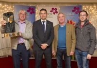 For the second year running, the West Limerick village of Athea has been named the overall winner of the Limerick in Bloom competition. 44 other groups throughout County Limerick were honoured for their participation in the annual competition, now in it's seventh year, at an awards ceremony held at the Woodlands House Hotel in Adare, Co. Limerick. Pictured are Athea representatives, from left to right, Henry Moran, Mike Aherne and Damien Aherne, along with Limerick hurling manager TJ Ryan. Picture credit: Diarmuid Greene/Fusionshooters