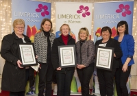 For the second year running, the West Limerick village of Athea has been named the overall winner of the Limerick in Bloom competition. 44 other groups throughout County Limerick were honoured for their participation in the annual competition, now in it's seventh year, at an awards ceremony held at the Woodlands House Hotel in Adare, Co. Limerick. Pictured are representatives from Pallasgreen Tidy Towns committee, from left to right, Kathleen Greene, Breda O'Dwyer, Bernie O'Sullivan, Mary Dillon, Teresa Harding and Joanne Linnane. Picture credit: Diarmuid Greene/Fusionshooters