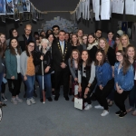 Pictured in the Cleeves Condensed Milk Factory for the Limerick Inside Out initiative are the UL international students, the 'Bread Not Profits' cast and crew and Cllr James Collins, Mayor of Limerick City and Council. Picture: Conor Owens/ilovelimerick.