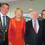 "Belonging to Limerick" launch Integration Plan for 2018 to 2022 takes place on September 28 at Thomond Park. Cllr James Collins, Mayor of the City and County of Limerick, and Michael.D.Higgins, President of Ireland attended the launch. Picutre: Baoyan Zhang/ilovelimerick