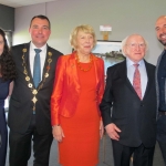 "Belonging to Limerick" launch Integration Plan for 2018 to 2022 takes place on September 28 at Thomond Park. Cllr James Collins, Mayor of the City and County of Limerick, and Michael.D.Higgins, President of Ireland attended the launch. Picutre: Baoyan Zhang/ilovelimerick