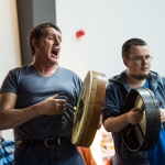 10/04/2019
St Mary's Men's Shed bodhran group.

Limerick Learning Neighbourhoods event at The Life Centre, Henry Street, Limerick
Picture by Diarmuid Greene