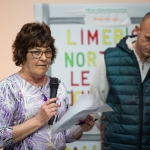 10/04/2019
Josephine Sheedy from Moyross alongside Christopher Mallard, chairman of the Living Out Loud youth club.

Limerick Learning Neighbourhoods event at The Life Centre, Henry Street, Limerick
Picture by Diarmuid Greene
