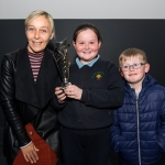 10/04/2019
Prizewinner Kayla Brown, aged 8, from Our Lady Queen of Peace National School with her brother MJ, aged 7, and mother Sharon Hickey.
Limerick Learning Neighbourhoods event at The Life Centre, Henry Street, Limerick
Picture by Diarmuid Greene