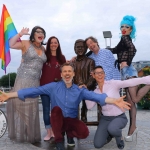Pictured at the Limerick Pride 2018 press launch - Elsie Cox, Lisa Daly, Chairperson Limerick Pride 2018, Myles Breen and Karma Monet (back) with Richard Lynch, Grand Marshall Limerick Pride 2018 and  Carrie Dryburgh, Dell Limerick (front). The Limerick LGBTQ Pride Festival 2018 runs from Monday, July 2 until Saturday, July 7 with the Parade on Saturday, July 7. Picture: Sophie Goodwin/ilovelimerick.