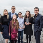 Pictured at the Limerick Person of the Year Award 2016 were Claire Culhane, Richard Lynch, Grace Culhane, Luke Culhane, winner of the Limerick Person of the year Award 2016, Olive Foley and Dermot Culhane. Picture: Cian Reinhardt/ilovelimerick