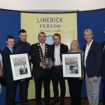 Pictured at the award ceremony for Limerick Person of the Year 2018 at the Clayton Hotel, Steamboat Quay, Limerick. Picture: Conor Owens/ilovelimerick.