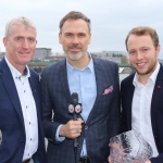 The All-Ireland Limerick Senior Hurling champions have been named Limerick Person of the Year 2018. John Kiely, Limerick Senior Hurling Manager, Richard Lynch, founder and editor for ilovelimerick.com and Senior hurler Paul Browne pictured at the award ceremony for Limerick Person of the Year 2018 at the Clayton Hotel, Steamboat Quay, Limerick. Picture: Conor Owens/ilovelimerick.