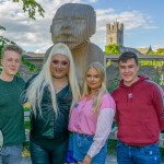 Pictured at the Limerick Pride 2022 press launch at the Hunt Museum are John Biggs, Patrickswell, James Lowe, Dooradoyle, Kayleigh Duggan, Moyross and Miss Bliss, Hyde Road. Picture: Kris Luszczki/ilovelimerick