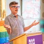 On Monday, July 7 the official launch of Limerick Pride was held at the People’s Museum with a 'PRIDE and PROTEST – BRÓD agus AGÓID – 50 years of LGBT Liberation in Ireland' event with Grand Marshall Tonie Walsh. Picture: Olena Oleksienko/ilovelimerick