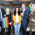 Pictured at the Limerick Pride 2019 Press Launch at the Clayton Hotel are Pat Reddan, Manager Clayton Hotel Limerick, Cllr Sarah Kiely, Janesboro, Lisa Daly, Chairperson Limerick Pride, Metropolitan Mayor Daniel Butler and Sarah Tonkin,  Castletroy. Picture: Conor Owens/ilovelimerick