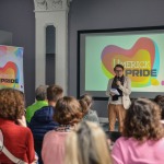 On Monday, July 4,  A Culture of Pride, the official launch of Limerick Pride 2022 was held at Ormston House with a talk on film and theatre actress Alice O’Day by 2022 Grand Marshall Sharon Slater. Picture: OLENA OLEKSIIENKO/ilovelimerick