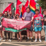 On Saturday, July 8, the Limerick Pride Parade 2023 brought some extra colour and music to Limerick city centre, followed by Pridefest in the gardens of the Hunt Museum. Picture: Cian Reinhardt/ilovelimerick