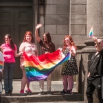 On Saturday, July 8, the Limerick Pride Parade 2023 brought some extra colour and music to Limerick city centre, followed by Pridefest in the gardens of the Hunt Museum. Picture: Cian Reinhardt/ilovelimerick