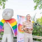 The countdown to the Limerick LGBTQ Pride Festival 2023, running from Monday, July 3 until Sunday, July 9 with the Parade on Saturday, July 8 has officially begun with the press launch at the Hunt Museum. Picture: Olena Oleksienko/ilovelimerick