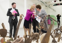 06/06/2015Limerick School of Art and Design students will have their final year work shown in the college as part of the graduate exhibition. The art exhibition - labelled âONâ - which will feature all mediums, including ceramics, photography, printmaking, sculpture and fashion, was officially opened by Minister Jan O'Sullivan TD, Minister for Education and Skills, on Saturday, at 3pm, and will run until June 14th. It will be open to the public daily from 9.30am to 4.30pm.Pictured at the launch of the exhibition are James Greenslade, LSAD Head of School, Jan O'Sullivan TD, Minister for Education and Skills and Terry Twomey, LIT Academic Affairs & Registrar, along with Mary Sheedy, from Newcastlewest, Co. Limerick, mother of graduate Aileen Nix.Limerick School of Art & Design, Clare Street, Limerick.Picture: Diarmuid Greene/Fusionshooters