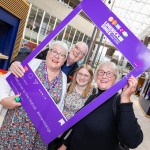 REPRO FREE
070624
Grammy Award Wining choral group The Swingles perform at University Concert Hall as part of the annual Limerick Sings International Choral Festival running 7th - 9th June. 
Pictured are Julie Dodson, Julie Bradbury Sharp, Suzanne Stoney and John Bradbury Sharp, Knot Another Choir, Yorkshire UK.Pic Arthur Ellis