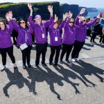 REPRO FREE
080624
Choirs led by acclaimed conductor Bernie Sherlock and members of New Dublin Voices perform against the iconic backdrop of the Cliffs of Moher as part of the annual Limerick Sings International Choral Festival running 7th - 9th June. PIctured are Jane Charles, Michelle Graham, Michael Hegarty, Jenny McGrath, Eva Gill and Jackie Oliver of Kinswood Community Choir Tallaght performing at the Cliffs of Moher in Clare. Pic Arthur Ellis.