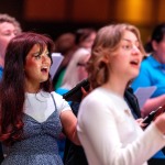REPRO FREE
080624
Choirs led by acclaimed conductor Bernie Sherlock and members of New Dublin Voices perform against the iconic backdrop of the Cliffs of Moher as part of the annual Limerick Sings International Choral Festival running 7th - 9th June. PIctured during rehearsals at The University Concert Limerick ahead of their performance at the Cliffs of Moher in Clare is Grainne Dignam from New Dublin Voices Choir. Pic Arthur Ellis.