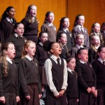 REPRO FREE
Local and regional youth choirs perform at University Concert Hall as part of the annual Limerick Sings International Choral Festival running 7th - 9th June. 
Pictured are Milford National School Choir. Pic Arthur Ellis