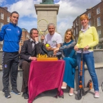Pictured at the launch of the limerick Sports Social Club were Shane Tracy, Limerick FC, actor Myles Breen, John Mulligan, Limerick Sports Social Club, Holly Kenny, ilovelimerick, Magda Mulligan, Limerick Sports Social Club. Picture: Cian Reinhardt/ilovelimerick