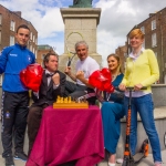 Pictured at the launch of the limerick Sports Social Club were Shane Tracy, Limerick FC, actor Myles Breen, John Mulligan, Limerick Sports Social Club, Holly Kenny, ilovelimerick, Magda Mulligan, Limerick Sports Social Club. Picture: Cian Reinhardt/ilovelimerick