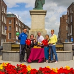 Pictured at the launch of the limerick Sports Social Club were Shane Tracy, Limerick FC, actor Myles Breen, John Mulligan, Limerick Sports Social Club, Holly Kenny, ilovelimerick, Magda Mulligan, Limerick Sports Social Club. Picture: Cian Reinhardt/ilovelimerick