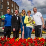 Pictured at the launch of the limerick Sports Social Club were Shane Tracy, Limerick FC, actor Myles Breen, Holly Kenny, ilovelimerick, Magda Mulligan, Limerick Sports Social Club and John Mulligan, Limerick Sports Social Club. Picture: Cian Reinhardt/ilovelimerick