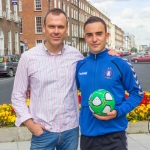 Richard Lynch, ilovelimerick and Shane Tracy, Limerick FC Picture: Cian Reinhardt/ilovelimerick