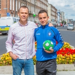 Richard Lynch, ilovelimerick and Shane Tracy, Limerick FC Picture: Cian Reinhardt/ilovelimerick