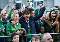 17.09.15  NO REPRO FEE

Limerick supporters Roisin Griffin, girlfriend of Limerick's Pat Ryan, Kathleen Ryan, Mother of Limerick's Pat Ryan and Amy Ryan, from Doon, Co. Limerick, sister of Limerick's Pat Ryan celebrate during the homecoming celebration for the Limerick u21's after defeating Wexford in the Bord Gais Energy GAA Hurling All-Ireland U21 Championship Final in Semple Stadium on Saturday.
Limerick City and County Council Corporate Headquarters, Merchants Quay, Limerick.
Picture credit: Diarmuid Greene/Fusionshooters