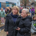 The Limerick community and Ukrainian people came together on Bedford Row, Limerick in a show of solidarity with Ukrainian President Zelensky as he addressed the Irish parliament. Picture: Richard Lynch/ilovelimerick