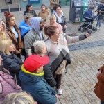 The Limerick community and Ukrainian people came together on Bedford Row, Limerick in a show of solidarity with Ukrainian President Zelensky as he addressed the Irish parliament. Picture: Richard Lynch/ilovelimerick