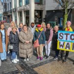 The Limerick community and Ukrainian people came together on Bedford Row, Limerick in a show of solidarity with Ukrainian President Zelensky as he addressed the Irish parliament. Picture: Richard Lynch/ilovelimerick