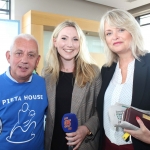 Johnny Togher, Pieta House, Aedin O'Tiarnaigh, Live 95fm, and Lorna Clancy, Limerick Leader at the launch of the Cook Medical Limerick Women's Mini-Marathon at the Strand Hotel, Monday, July 16, 2018. Picture: Zoe Conway/ilovelimerick.